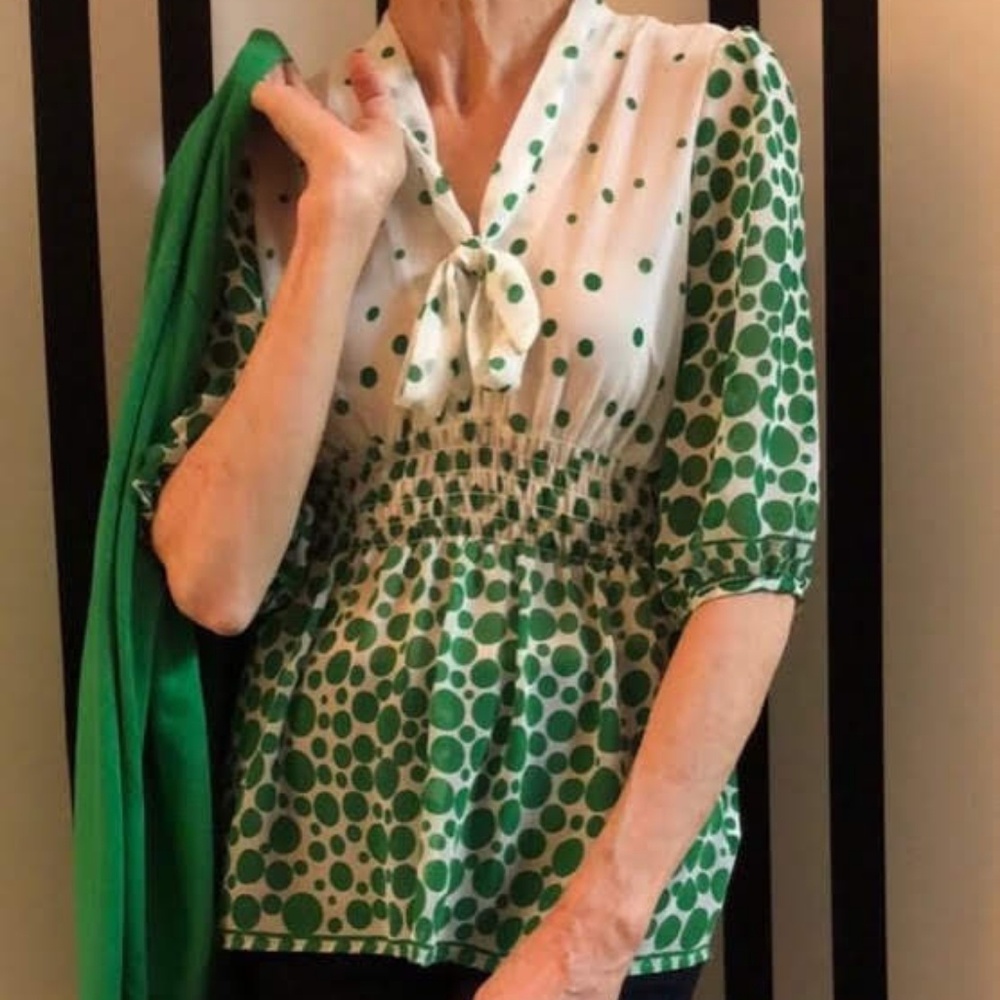 Sheer Polka Dot blouse